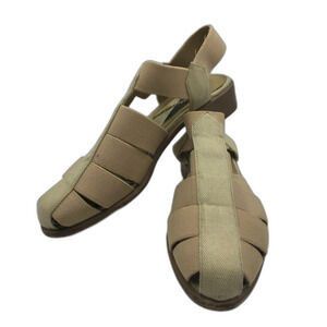 Vintage 1990s Mootsies Tootsies Women's Tan Slip On Fisherman Sandals Summer 7M